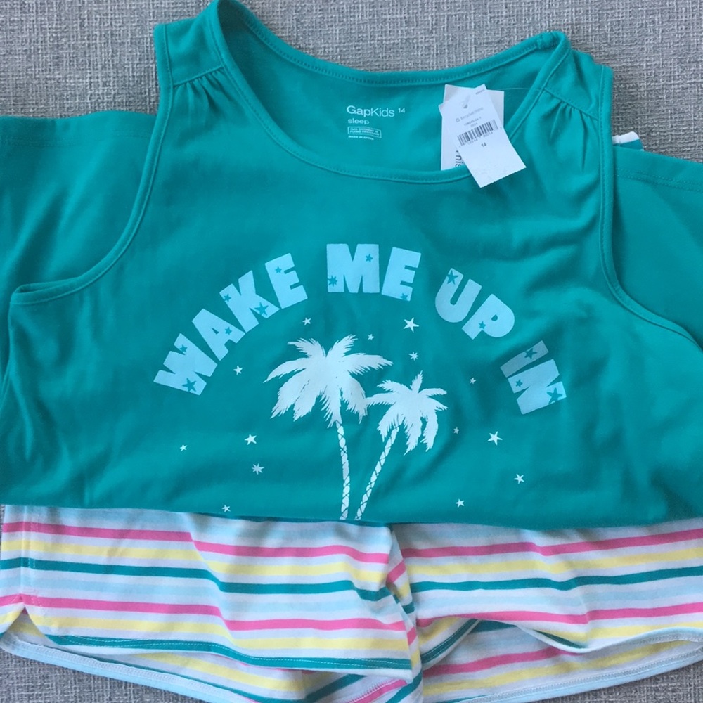 Girls pajama set - shorts and tank top